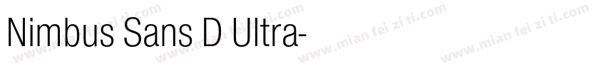 Nimbus Sans D Ultra字体转换